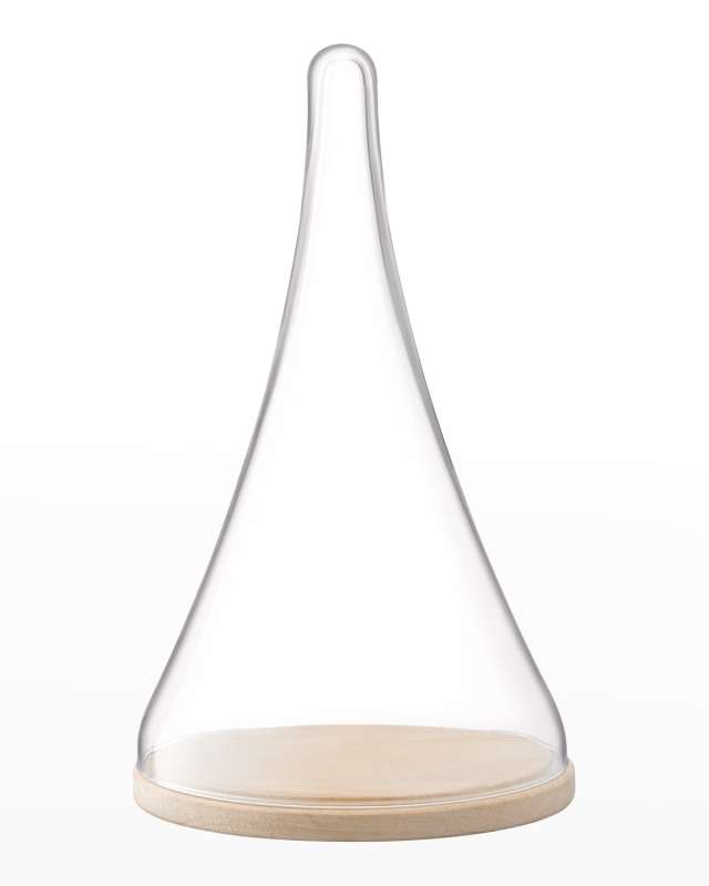 Cloche Dome & Oak Vase
